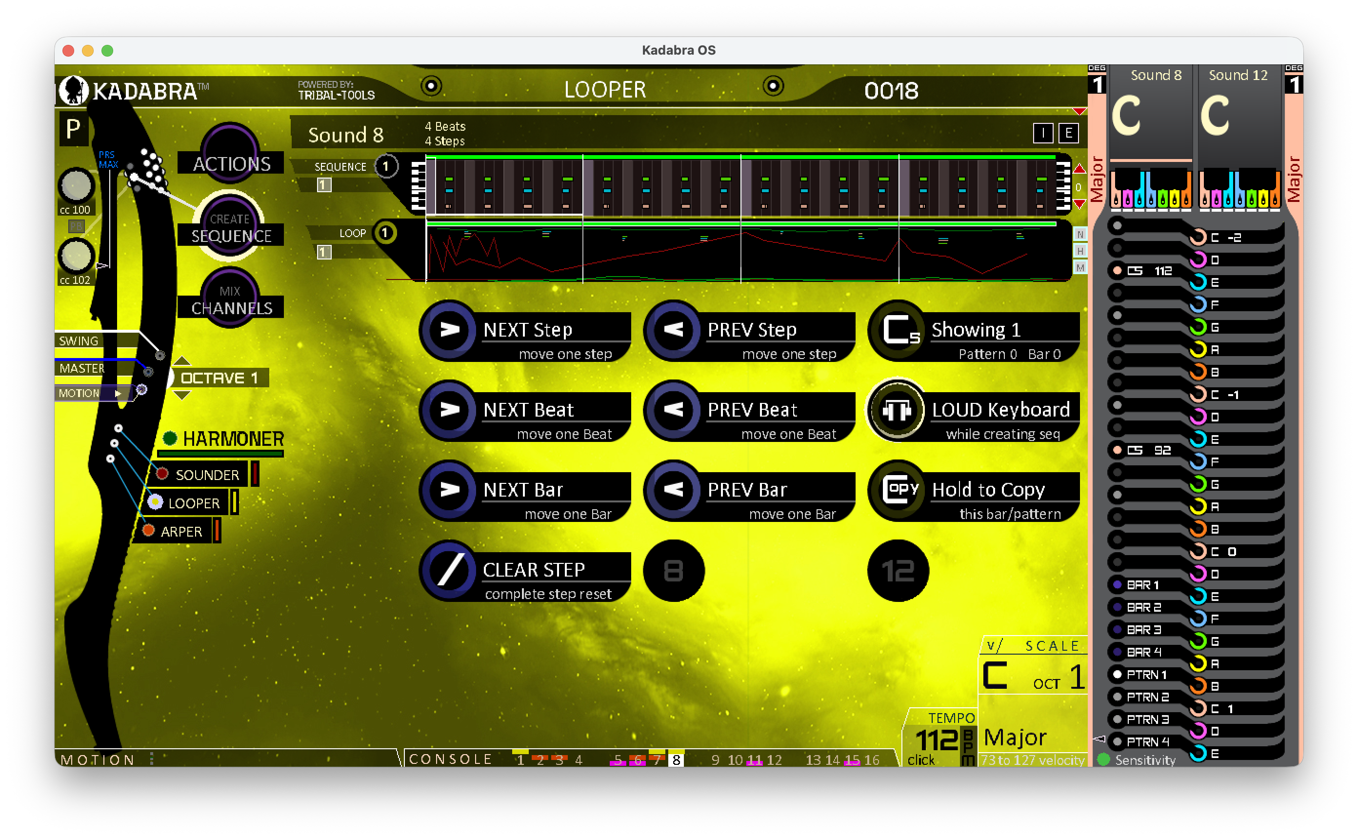 Looper Thumb 2 sequence creation