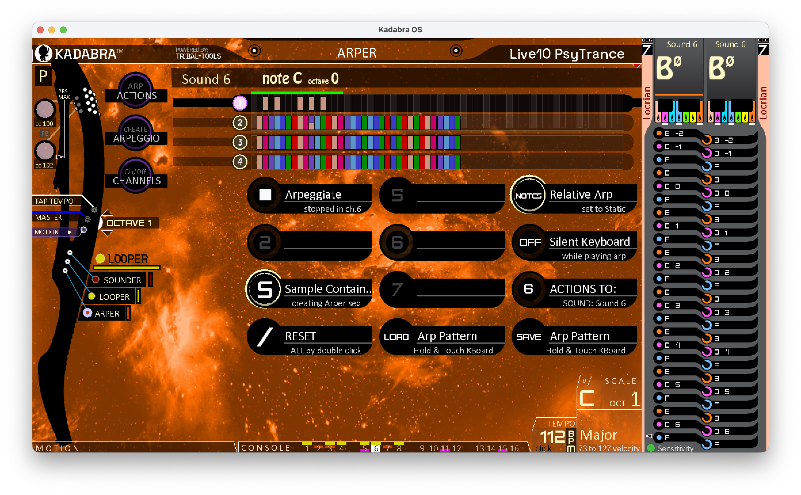 Arper main screen