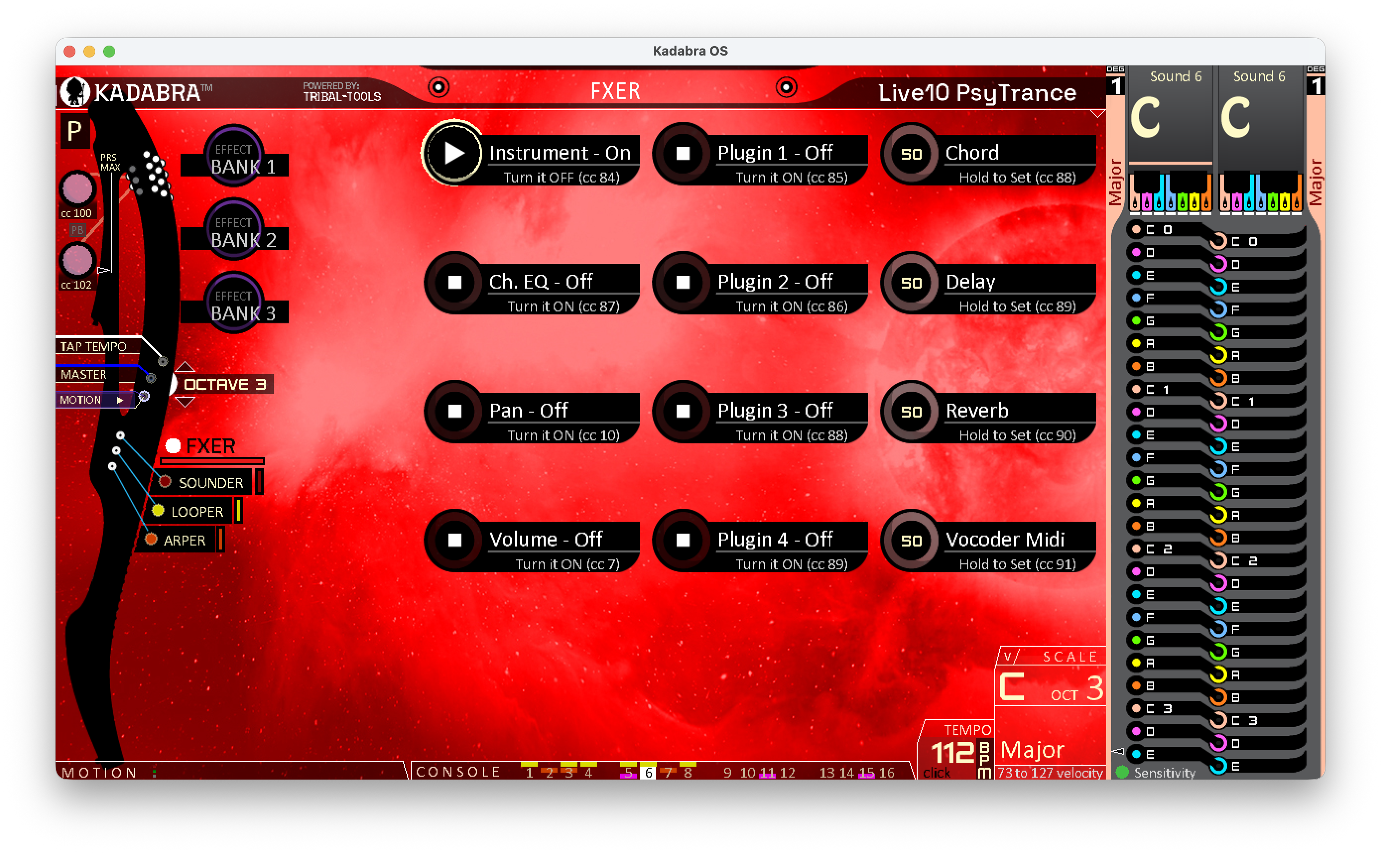 FXer main screen