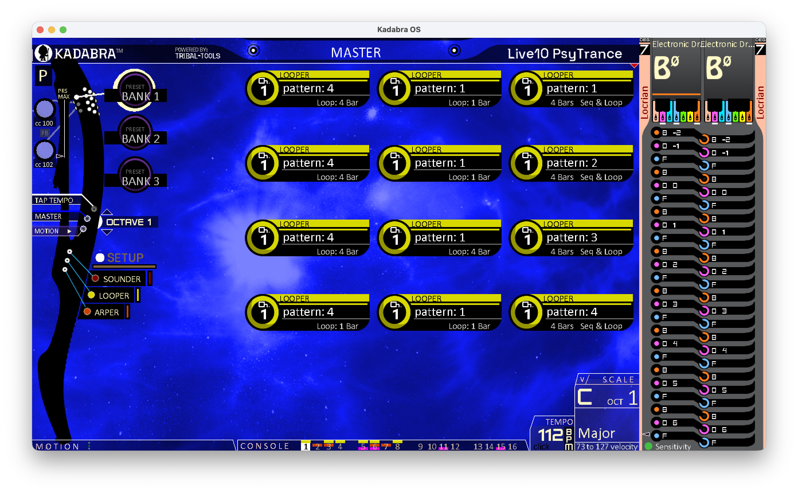 Master Thumb 1: PRESET BANK 1